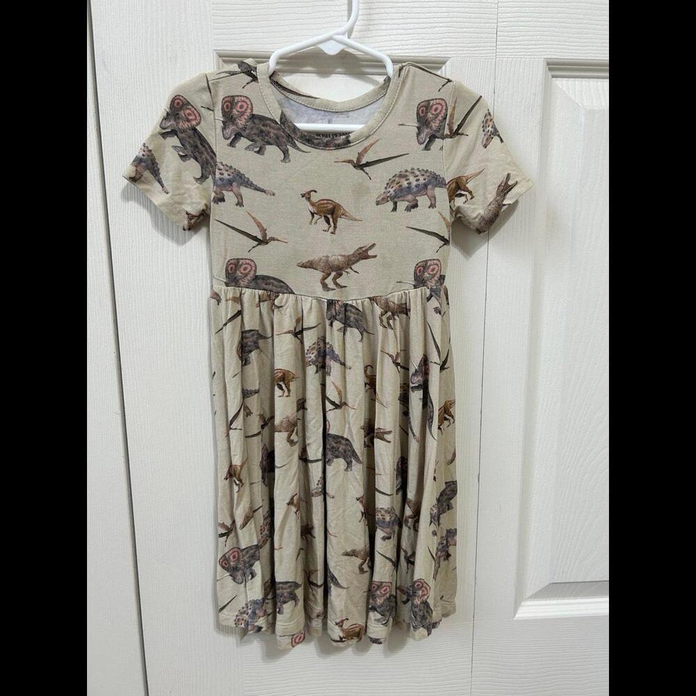 Posh Peanut Dino Twirl Dress